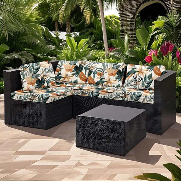 Eight-Piece Stretch Outdoor Cushion Cover Set for Couch