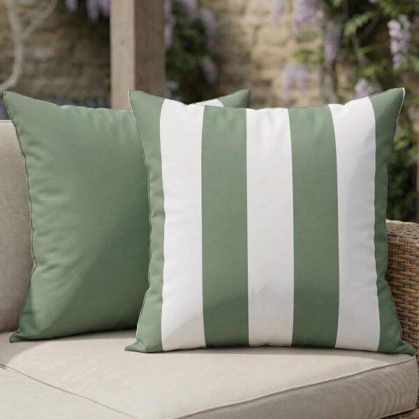 Water-Resistant Outdoor Throw Pillow Covers, Two-Pack
