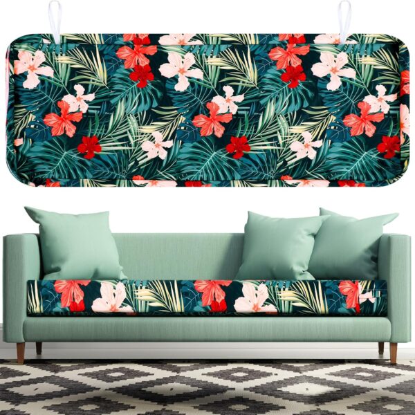 Outdoor Bench Cushion Cover with Zip, Cover Only